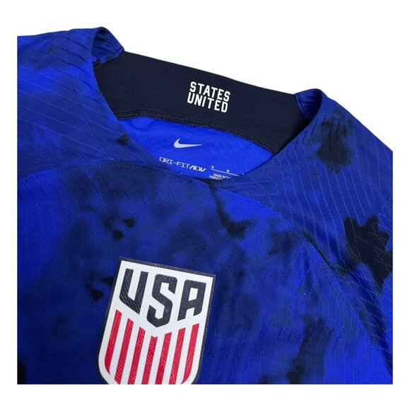 USA SOCCER Tim Weah NIKE Dri-Fit Football Kit Jersey Mens Medium - Picture 3 of 8